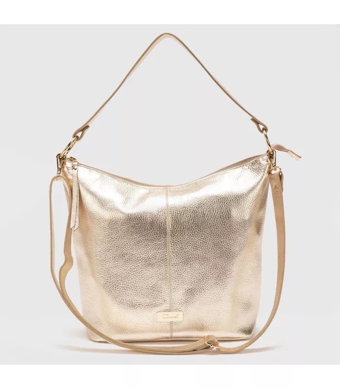 Cartera Oval Dorado