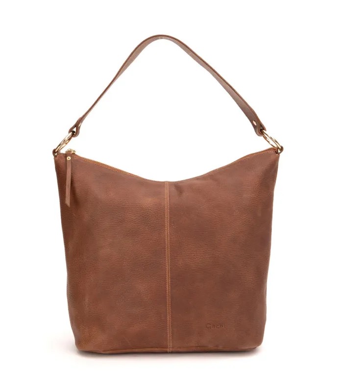 Cartera Oval Tostado