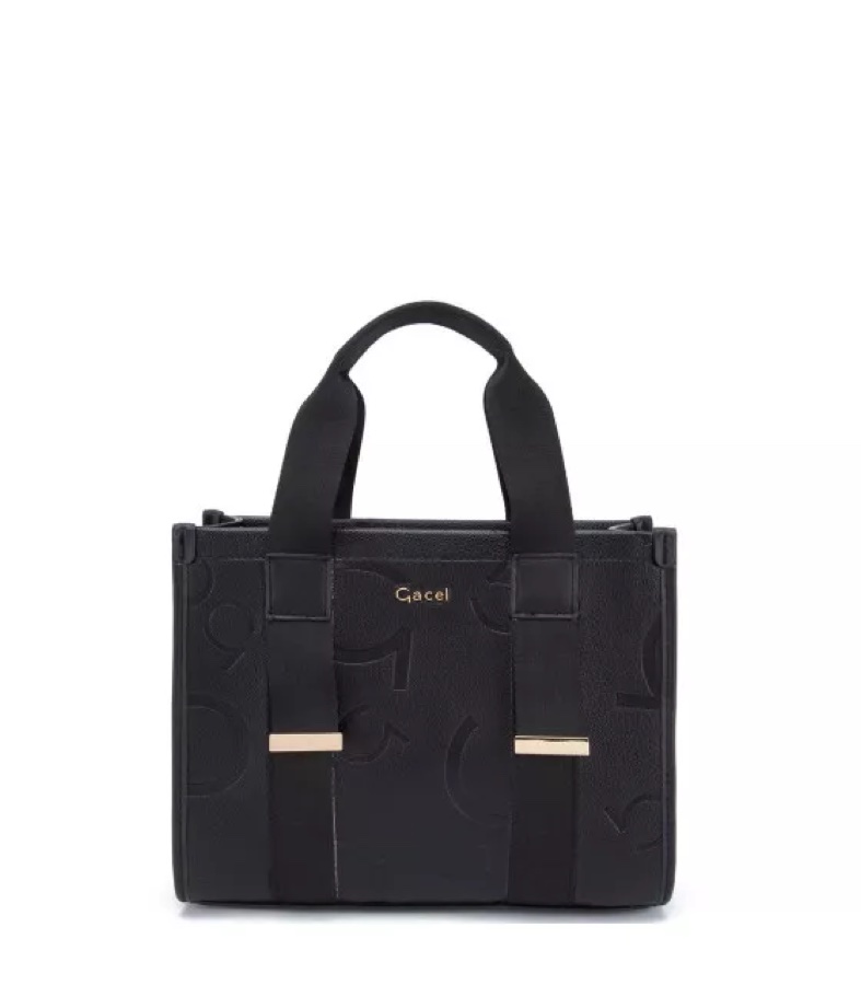 Cartera Dos Asas Mediana Negro