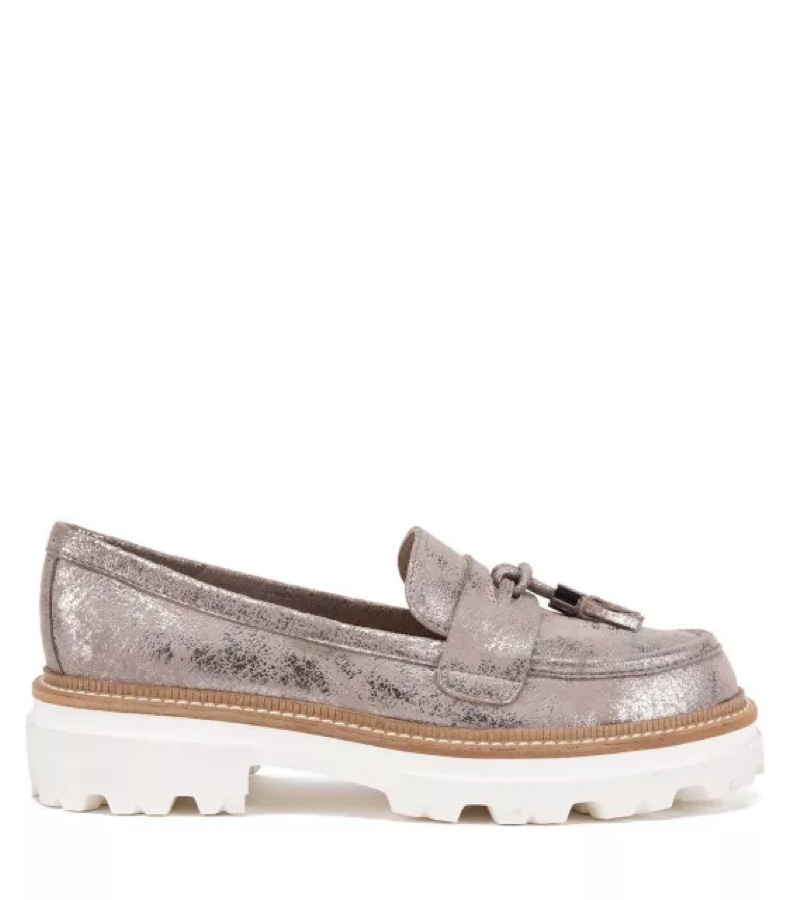 Mocasín Eve Plateado