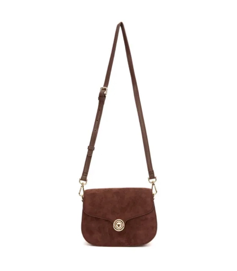 Cartera Retro Con Tapa Chocolate