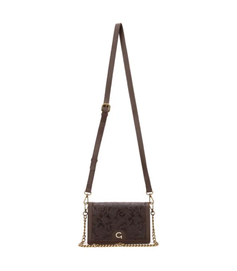 Cartera Retro Con Tapa Chocolate
