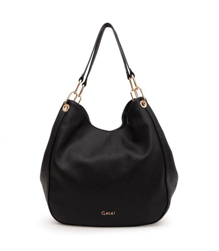 Cartera Dos Asas Grande Negro