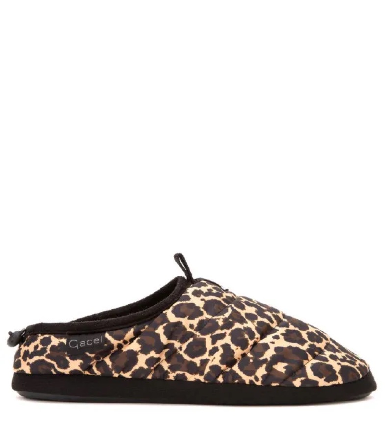Pantufla Casual Leopardo